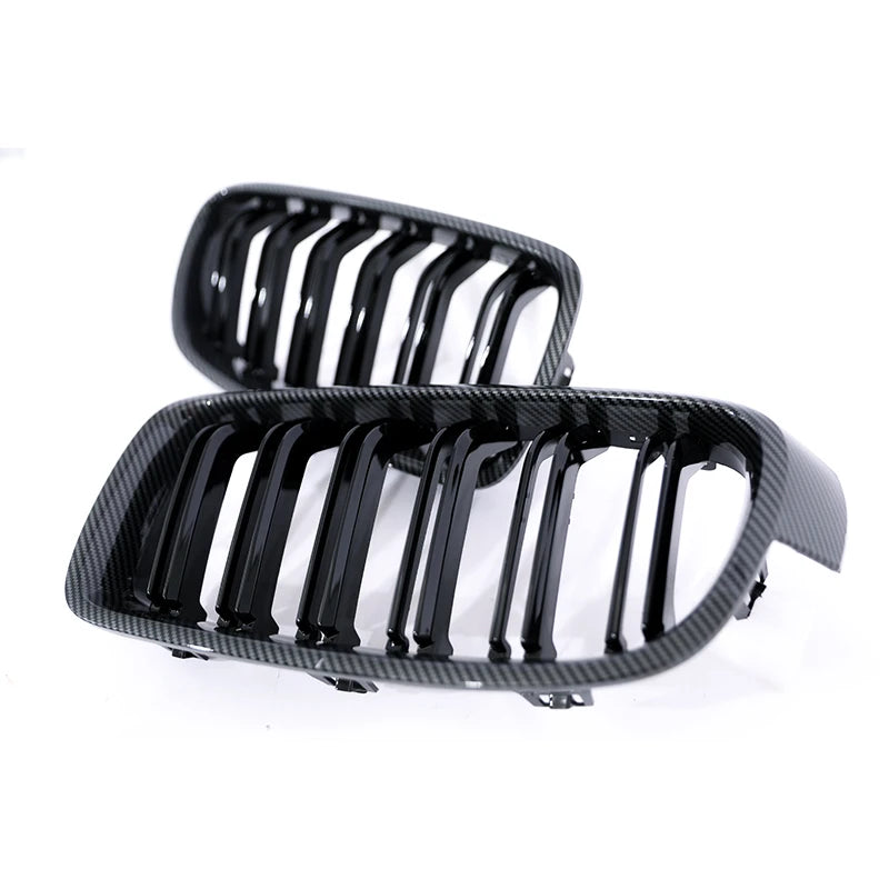 Dubbele sportgrille in carbonlook voor BMW 3-serie F30/F31 (2012–2018)
