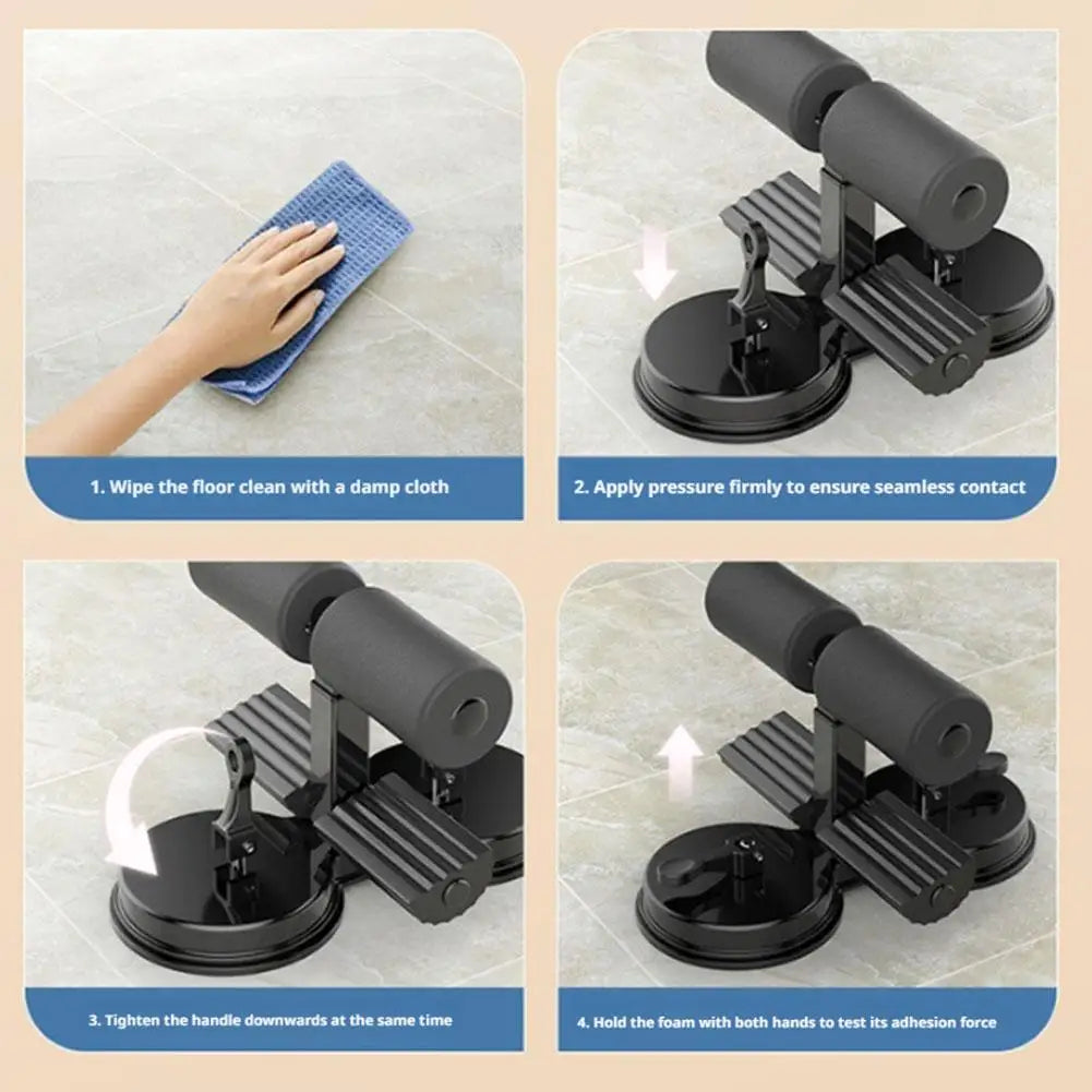 Sit-up bar met 3 zuignappen