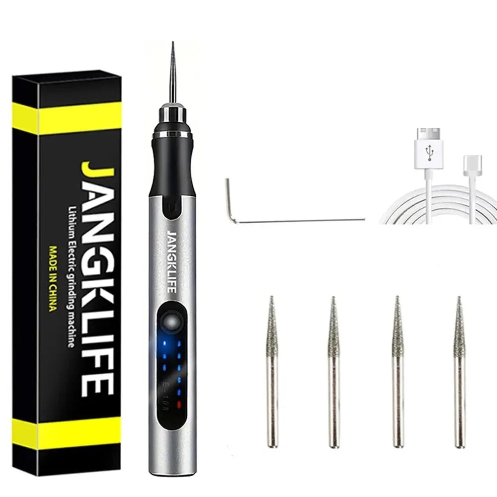 Draadloze mini-multitool set (graveren, boren, slijpen)