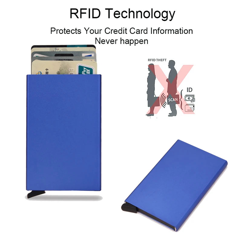 Slanke RFID-pasjeshouder met pop-up