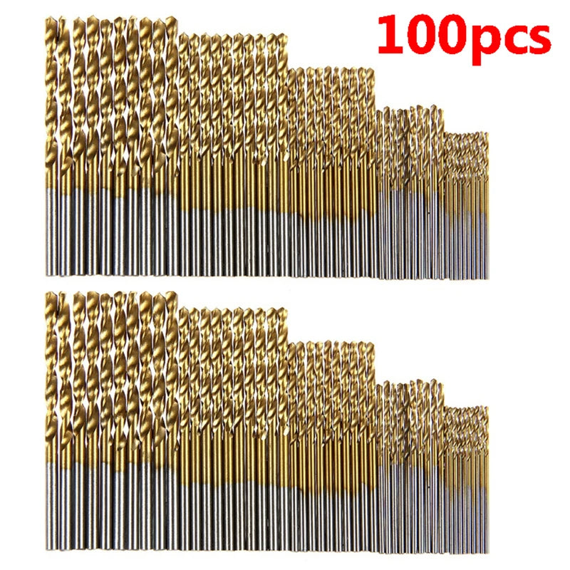Titanium HSS borenset (50 of 100 stuks)
