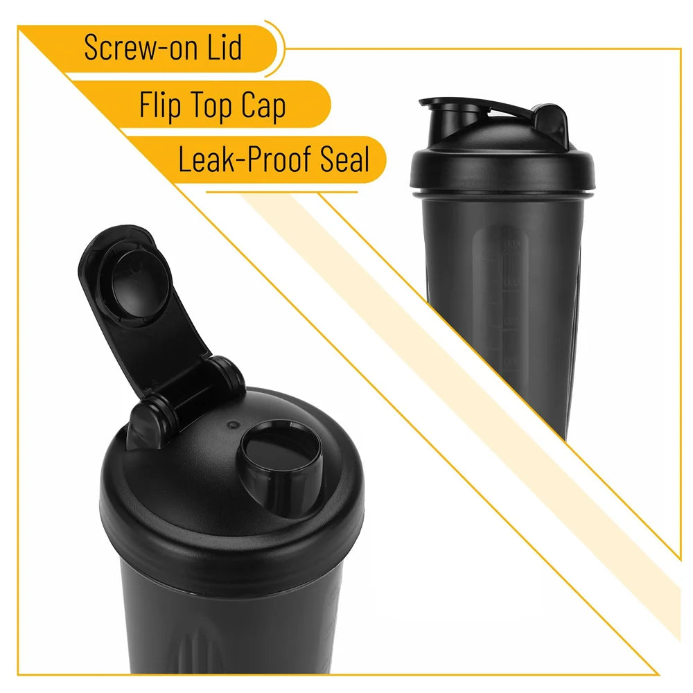 Proteïne shaker 600 ml met mengbal