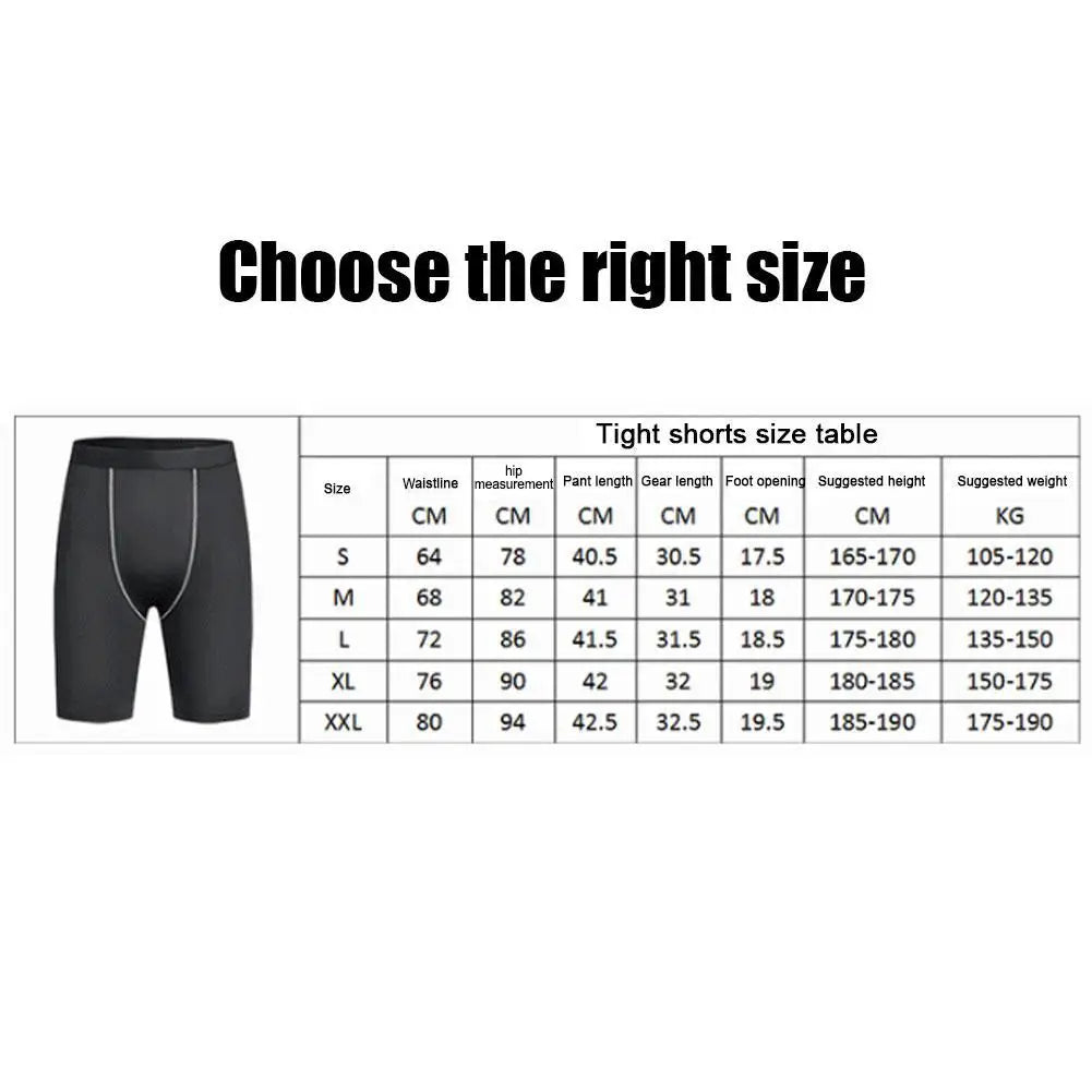 Compressieshort heren met zak