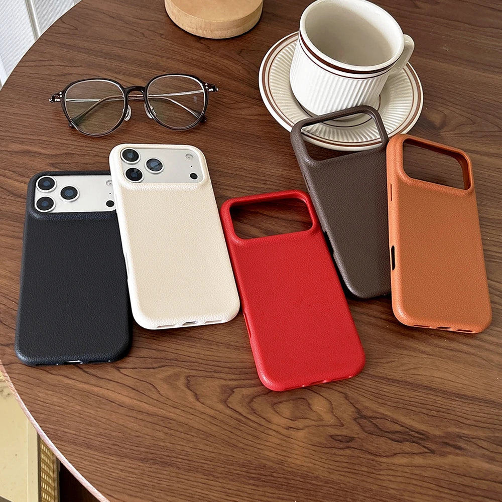 Hoesje met leerlook voor iPhone 17 / 17 Pro Max / 18