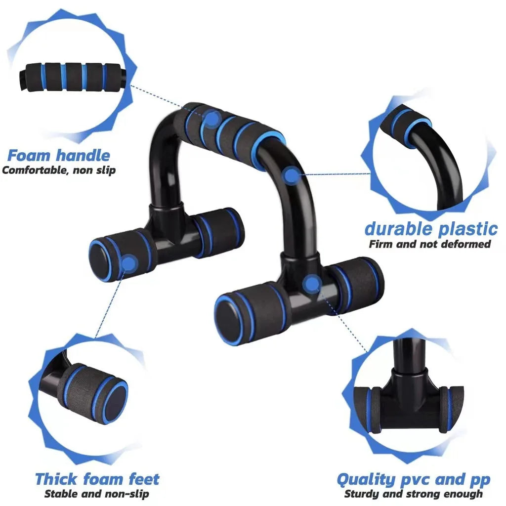 Push-up bars met foam grip