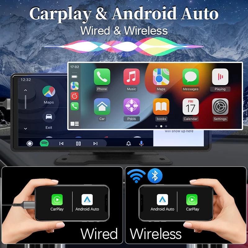 10,26" spiegelscherm met draadloze CarPlay