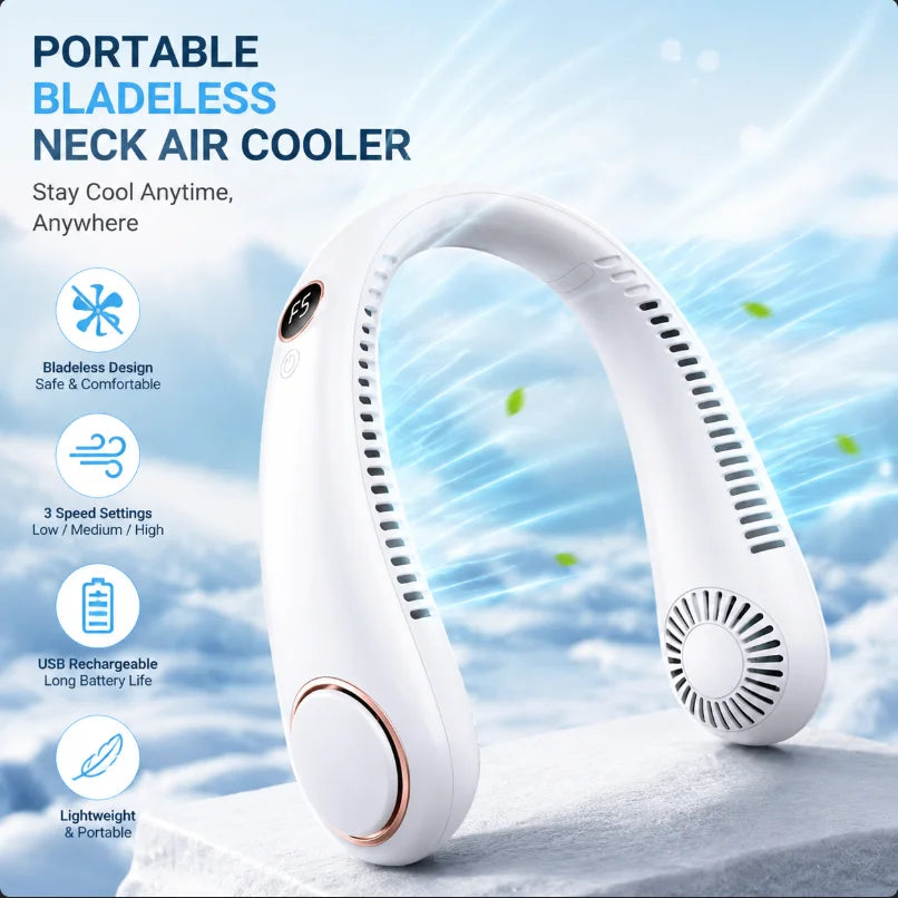 Bladloze nekventilator (oplaadbaar)
