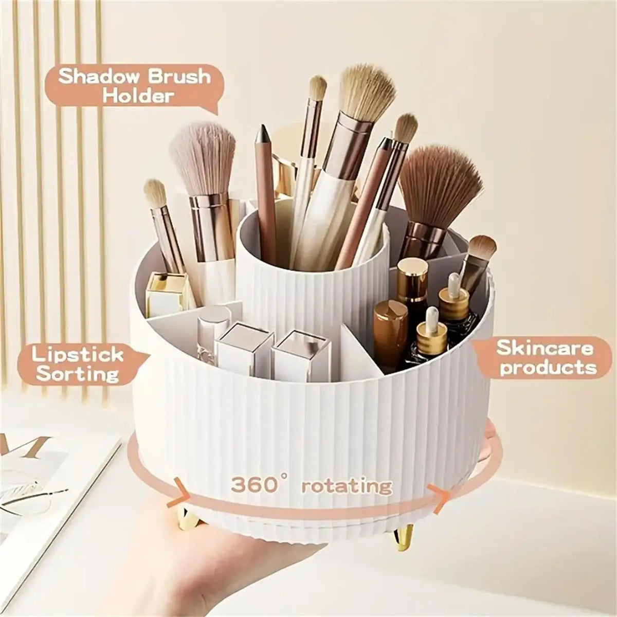360° draaibare make-up organizer