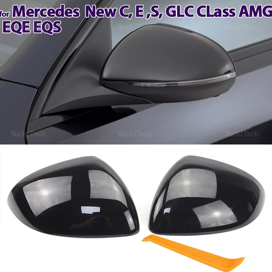 Spiegelkappen in carbonlook voor Mercedes C-Klasse W206, GLC, E & S-Klasse